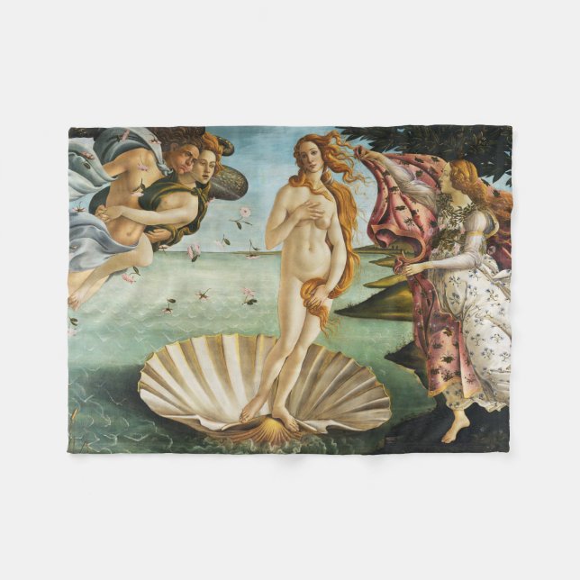 Manta Polar BOTTICELLI - El nacimiento de Venus 1483 (Frente (Horizontal))
