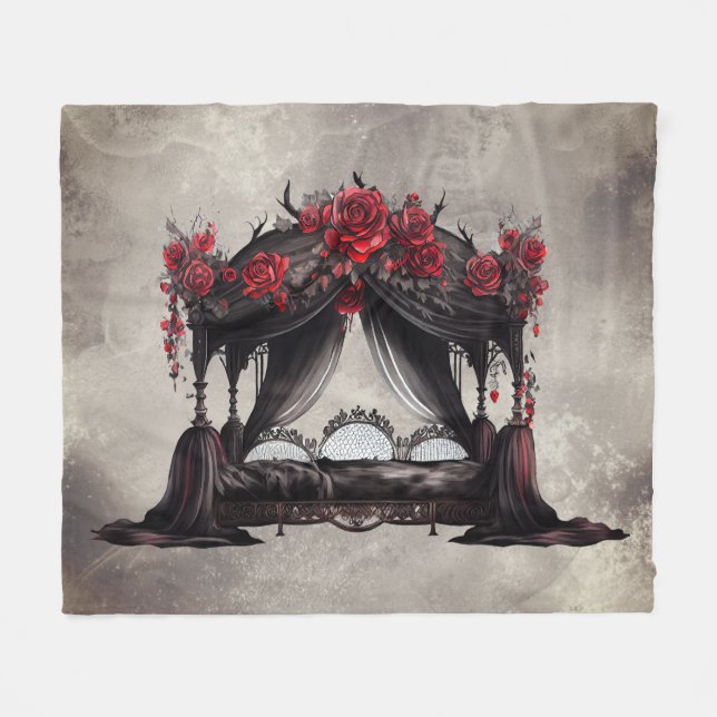 Manta Polar Boudoir | Canopy Scarf Old Victoris Poster Bed (Frente (Horizontal))