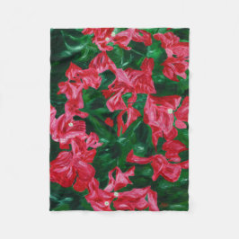 Manta Polar Bougainvilleas - una oda a la naturaleza, Blanket
