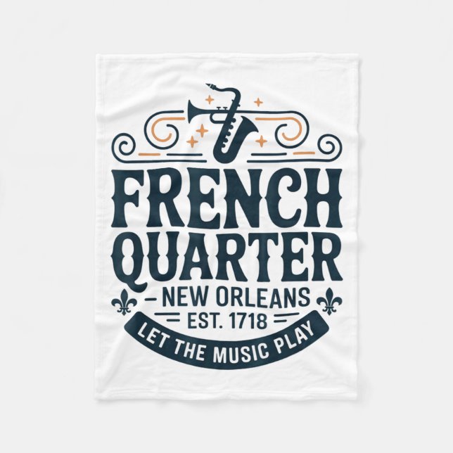 Manta Polar Bourbon Street French Quarter New Orleans Mardi Gr (Anverso)