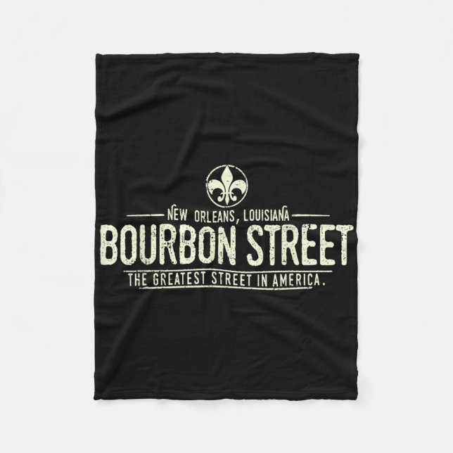 Manta Polar Bourbon Street New Orleans Louisiana Distressed  (Anverso)
