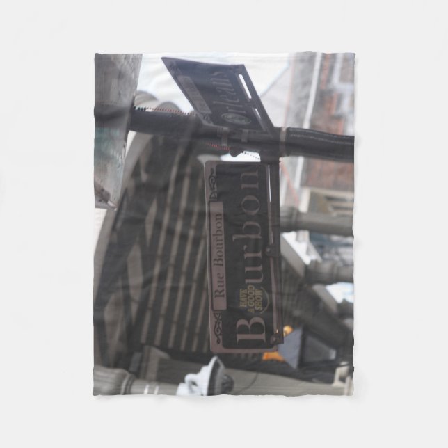 Manta Polar Bourbon Street Rótulo Fleece Blanket (Anverso)