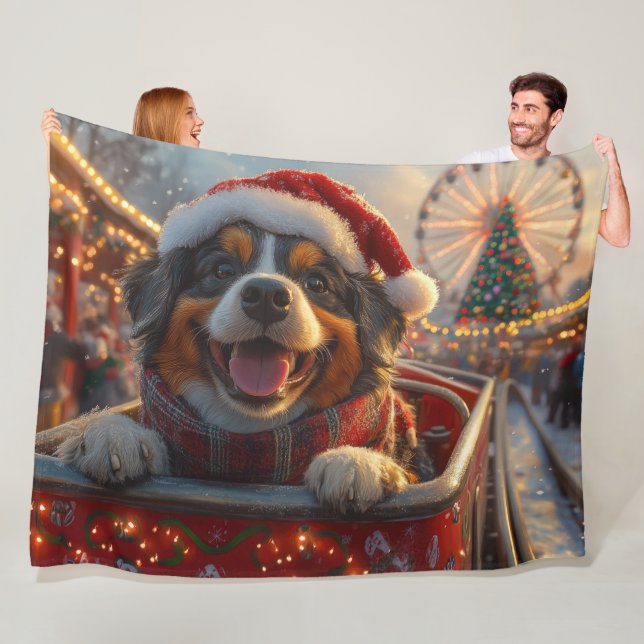 Manta Polar Bouviers des Flandres Dog Roller Coaster Navidades (In situ)