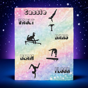 Manta Polar Bóveda personalizada de gimnasia, bares, vigas y s
