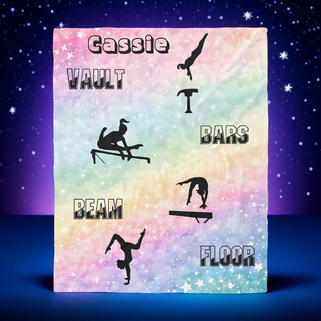 Manta Polar Bóveda personalizada de gimnasia, bares, vigas y s (Subido por el creador)