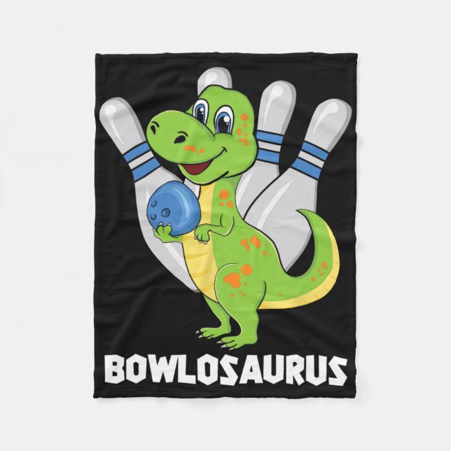 Manta Polar Bowling Dinosaur T-rex Bowlosaurus Fiesta Ki (Anverso)