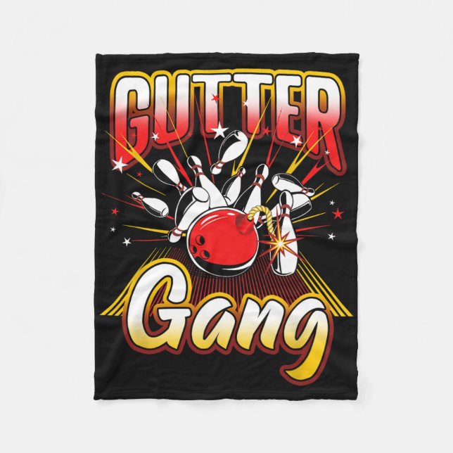 Manta Polar Bowling Guay Gutter Gang Bowlers 10 pines (Anverso)