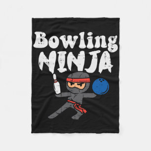 Manta Polar Bowling Ninja Funny Bowler Boys Chicas Niños Peque