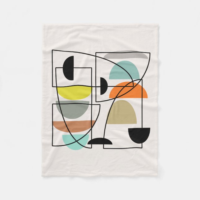 Manta Polar 'Bowls' modernos de mediados del siglo (Anverso)