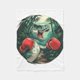 Manta Polar Boxeador de dinosaurios de boxeo Dino Kickboxing B