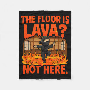 Manta Polar Boxeo de artes marciales Ninja Lava Floor Dojo Hum
