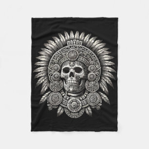 Manta Polar Boxeo del Orgullo Mexicano Azteca Mictlantecuhtli