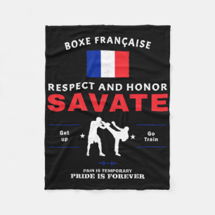 Manta Polar Boxeo Francés Savate Kickboxing Luchador de Savate