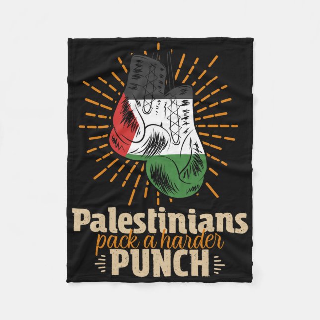 Manta Polar Boxeo palestino de lucha libre (Anverso)