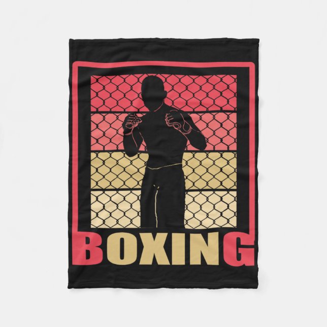 Manta Polar Boxeo para siempre - Ventilador de boxeo - Boxer - (Anverso)