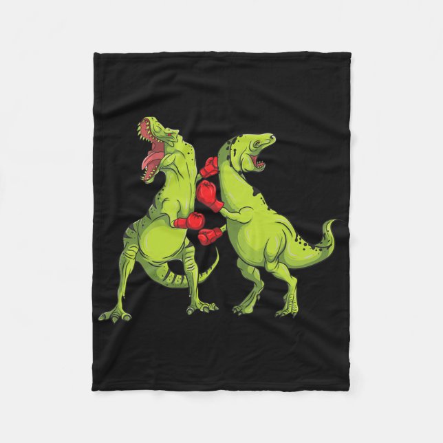 Manta Polar Boxeo T-Rex  (Anverso)