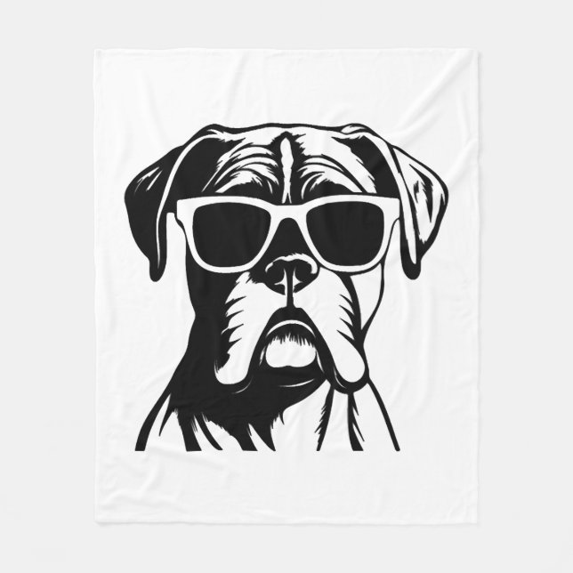 Manta Polar Boxer Dog (Anverso)