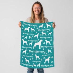 Manta Polar Boxer Dog Fleece Blanket - Acogedor regalo de Masc