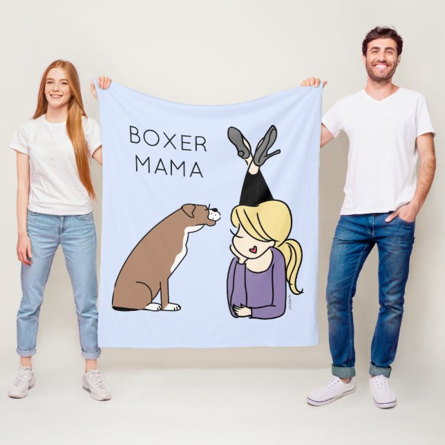 Manta Polar Boxer Mama personalizado  (In situ)