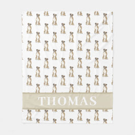 Manta Polar Boxer personalizado (Brindle)