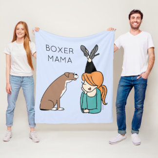 Manta Polar Boxer personalizado Mama Fleece Blanket
