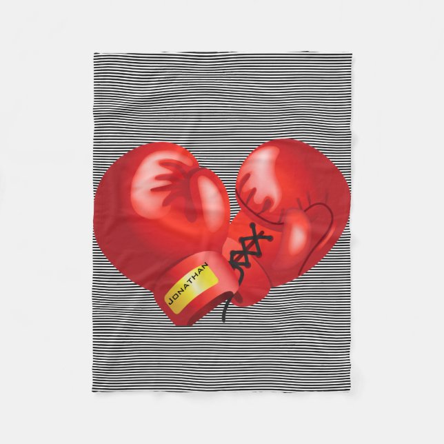 Manta Polar Boxing Design Fleece Blanket (Anverso)