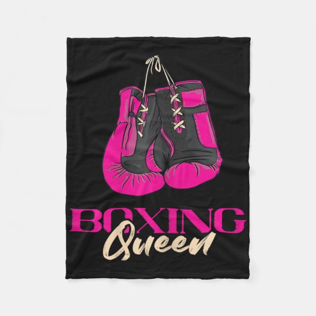 Manta Polar Boxing Queen Kickboxer Kickboxing Boxing Guantes d (Anverso)