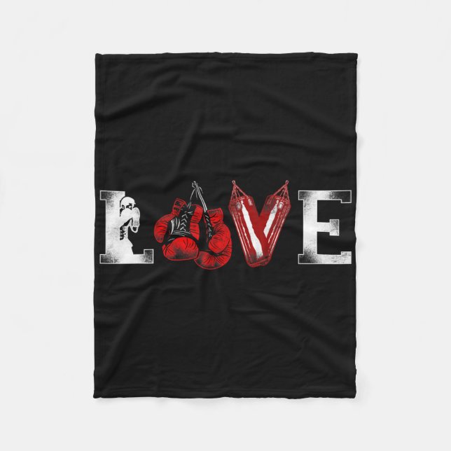 Manta Polar Boxing Vintage Love (Anverso)