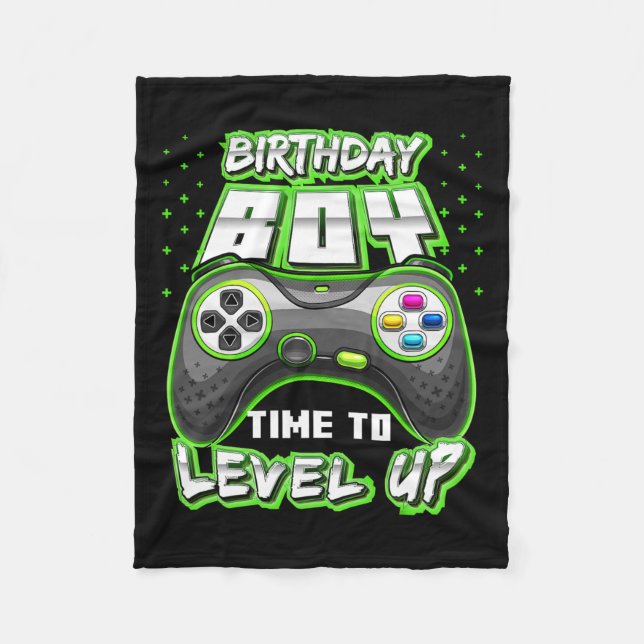 Manta Polar Boy Time To Level Up Video Game Birthday Gamer 11 (Anverso)