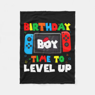 Manta Polar Boy Time To Level Up Video Juego Cumpleaños 4