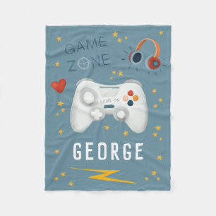 Manta Polar Boys Blue Video Game Kids Guay