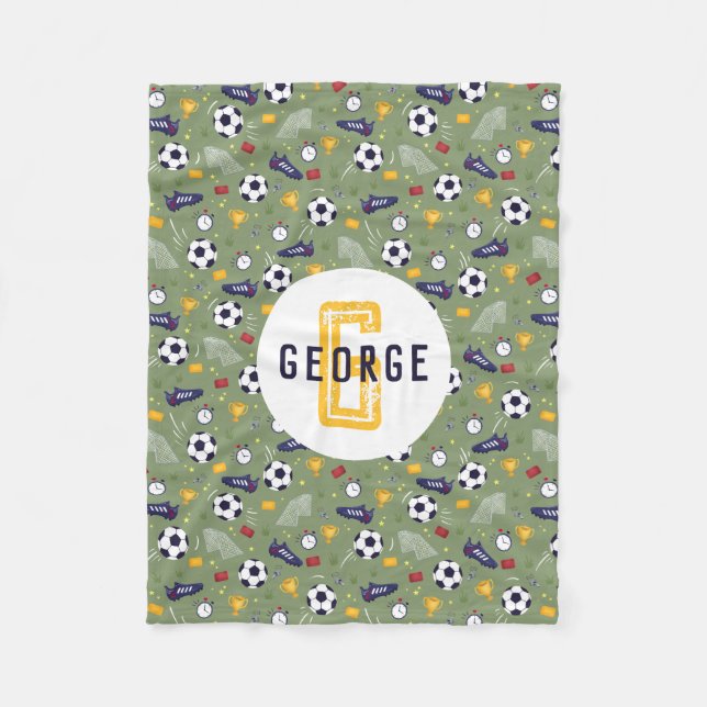 Manta Polar Boys Cool Blue Football Soccer Sports Kids (Anverso)