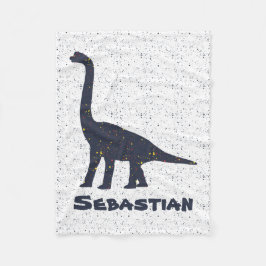 Manta Polar Brachiosaurus Nombre Personalizado Fleece Blanket,