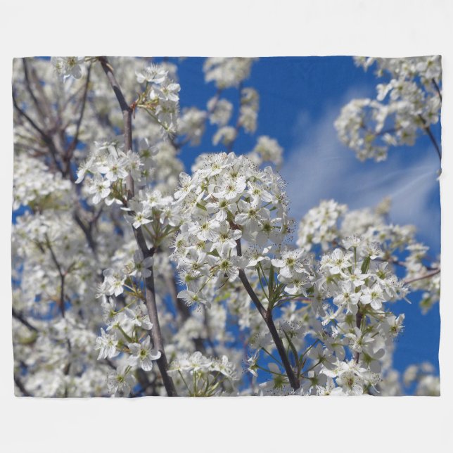 Manta Polar Bradford Pear Blooms (Frente (Horizontal))