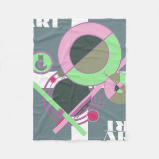 Manta Polar Brahaus geométrico con tipografía