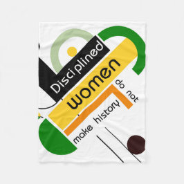 Manta Polar Brahaus geométrico con tipografía