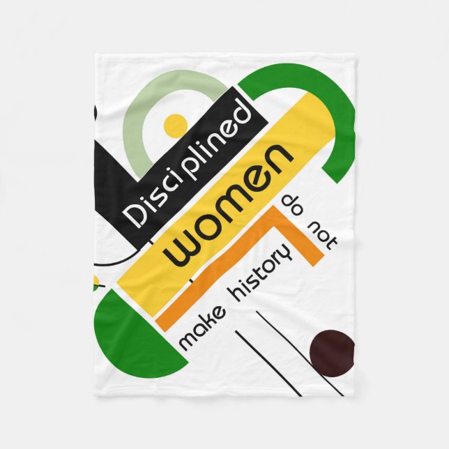 Manta Polar Brahaus geométrico con tipografía (Anverso)