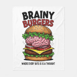 Manta Polar Brainy Burgers Fleece Blanket
