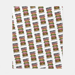 Manta Polar Brainy Burgers Fleece Blanket