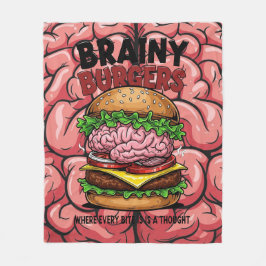 Manta Polar Brainy Burgers Fleece Blanket