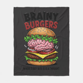 Manta Polar Brainy Burgers Fleece Blanket