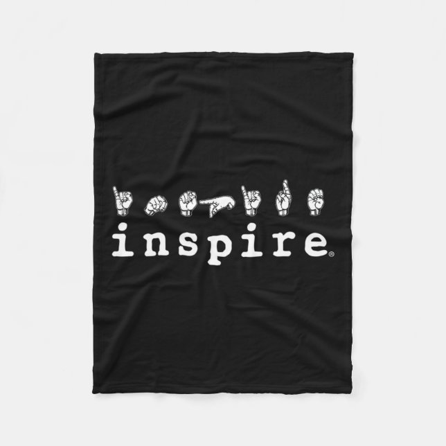 Manta Polar Brand Asl American Rótulo Language Deaf Awareness (Anverso)