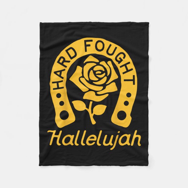 Manta Polar Brandon Hard Fought Hallelujah Elogio Jesus Lake M (Anverso)