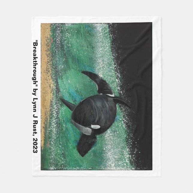 Manta Polar "Breakthrough" cobertizo de pulpa de arte (Anverso)