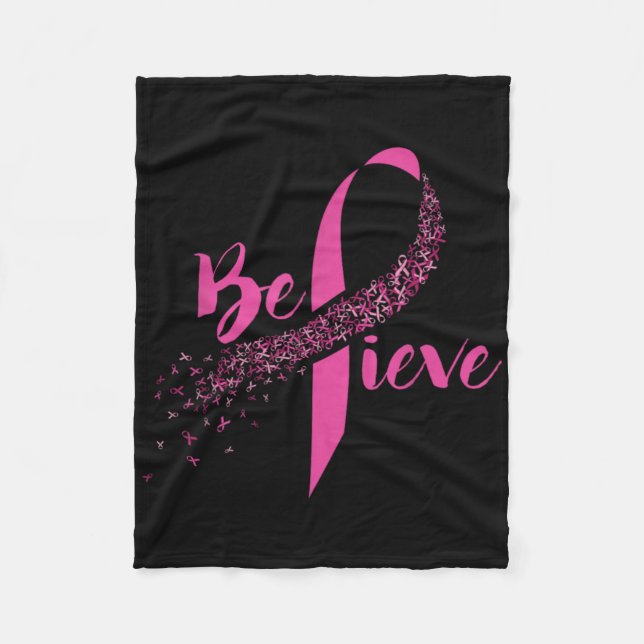 Manta Polar Breast Cancer Awareness Insrational Believe  (Anverso)