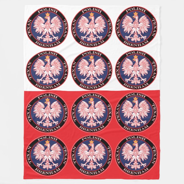 Manta Polar Brenham Round Poland Texan (Anverso)