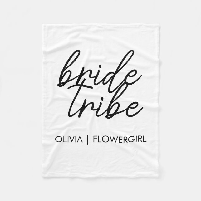 Manta Polar Bride Tribe | Chica de las flores moderna (Anverso)
