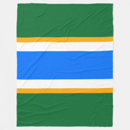 Manta Polar Brillante Azul Negrita Verde Blanco Amarillo Carre