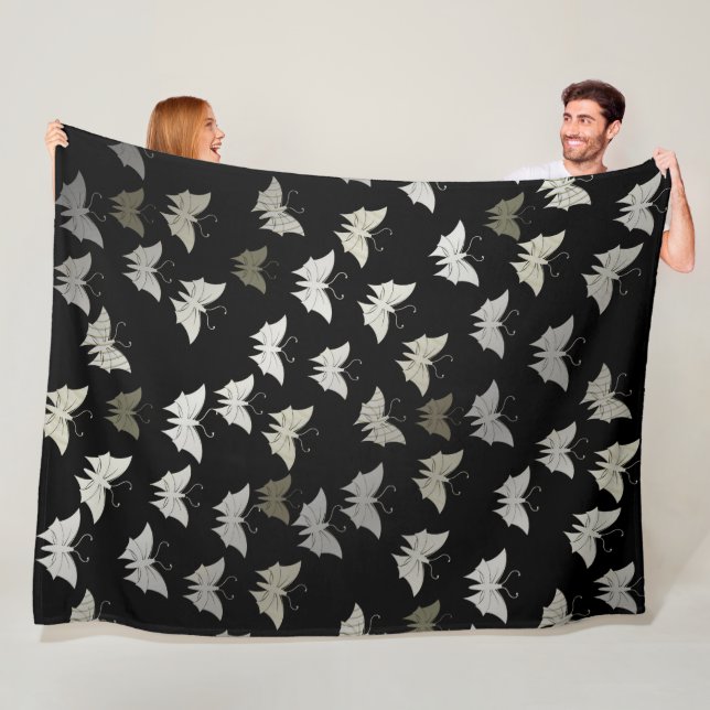 Manta Polar brillante, reluciente, mariposas, exclusivo + patr (In situ)