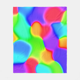 Manta Polar Brillantes manchas arcoiris